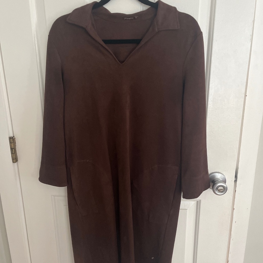 J.McLaughlin Brown Suede Dress